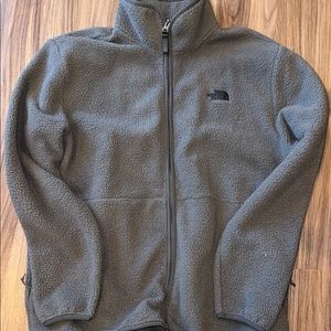 North Face Grey Fleece Jacket Size XL